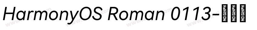 HarmonyOS Roman 0113字体转换